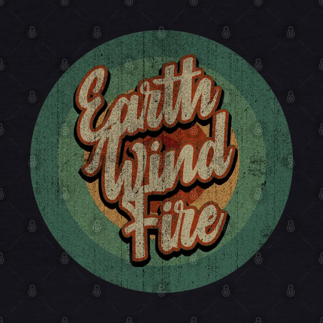 Circle Retro Vintage Earth Wind Fire by Jokowow